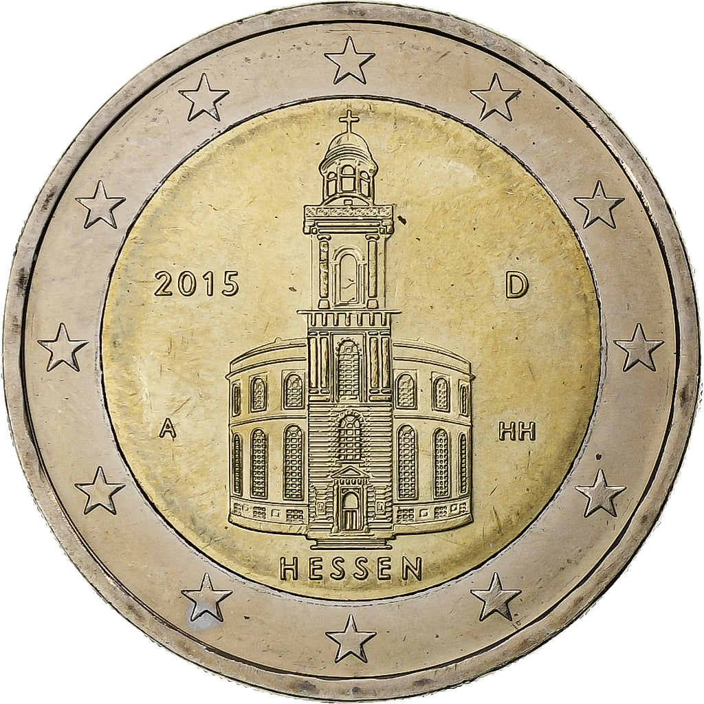 Nemecko,
2 eurá,
Bundesländer - "Hesensko"