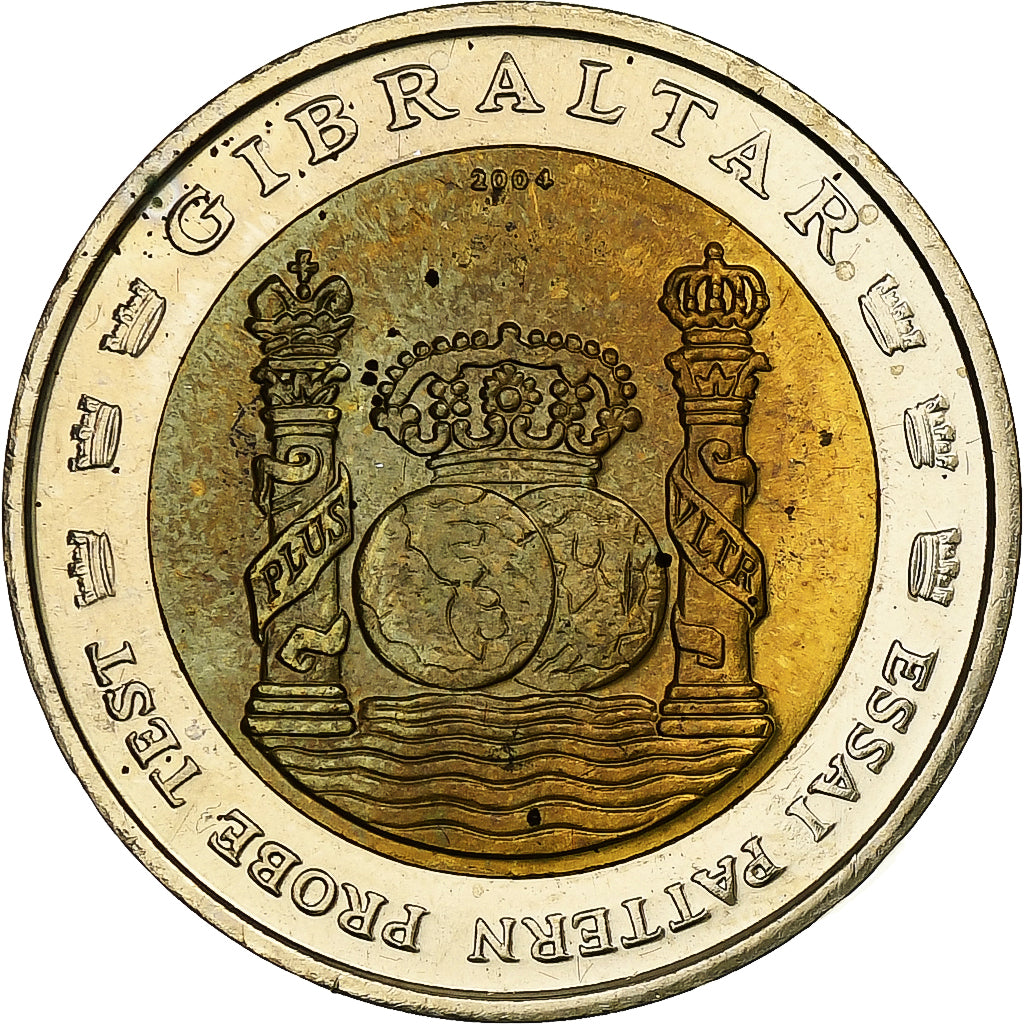 Gibraltár,
2 eurá,
Fantasie-Euro-Moster