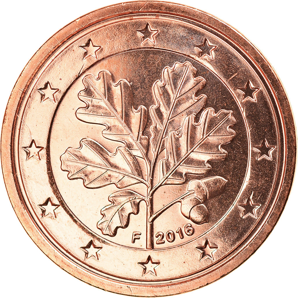 NEMECKO - BUNDESREPUBLIK,
2 euro centy,
2016