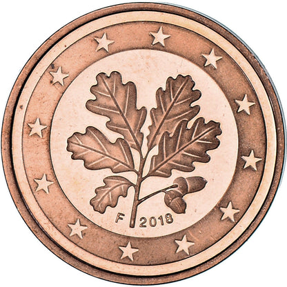 Nemecko,
 
 2 euro centy,
 
 2018